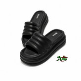 دمپایی زنانه ریما لژدار کد 0276 در سه رنگ سفید، کرم و مشکی - صندل آرکا